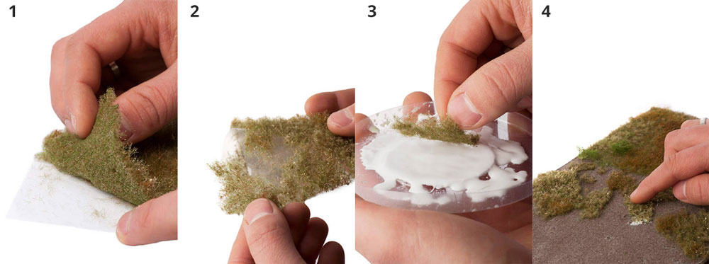 MBR 55-0020 - Realistische Grasmat - Groen / Wit - 20x30cm