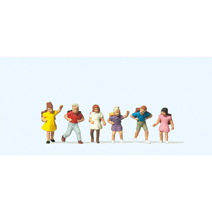 Preiser H0 - 14074 - Set van 6x Zittende Kinderen